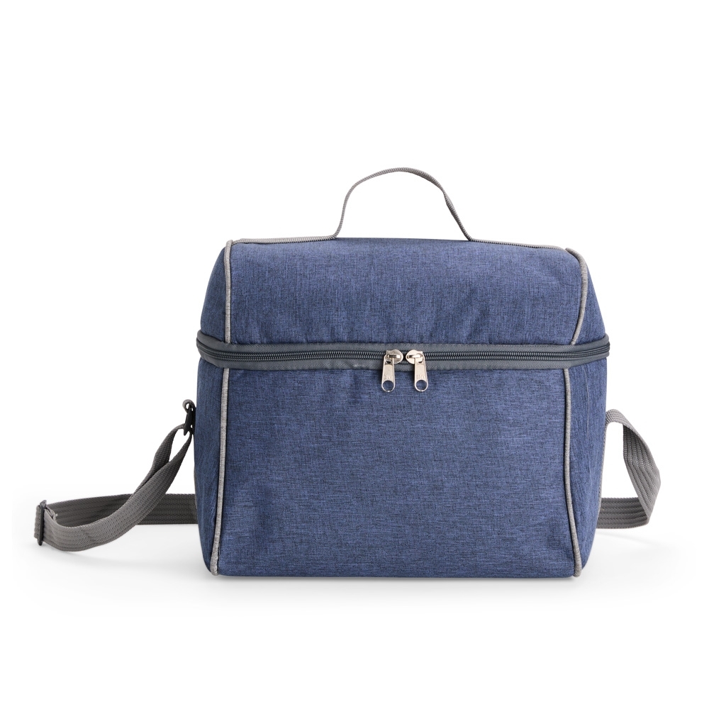 Bolsa térmica poliéster 14 litros impermeável personalizada com a logo da empresa