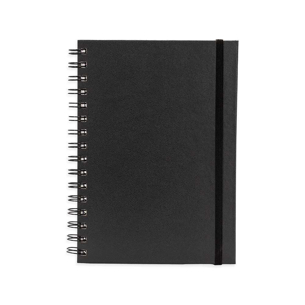 Planner cromato anual com capa dura e elástico
