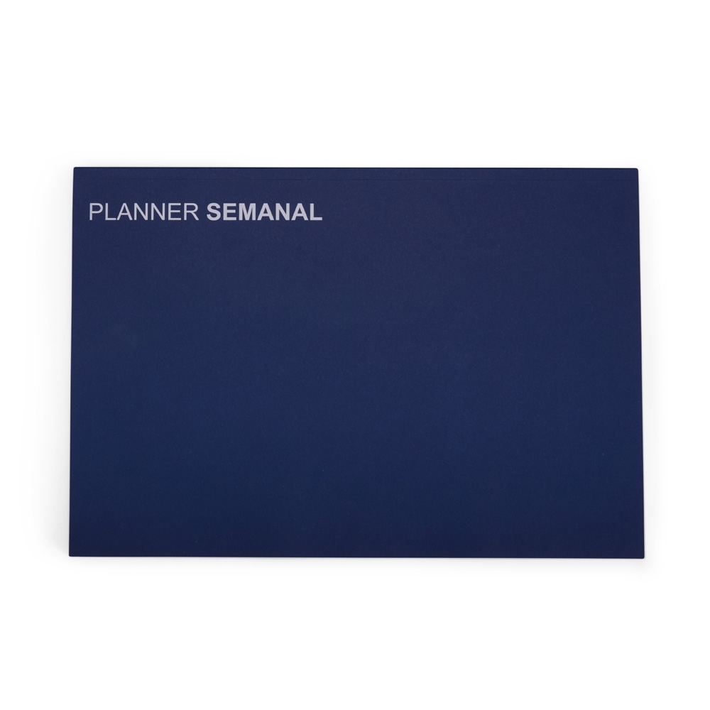 Planner semanal com 55 folhas personalizado com a logo da empresa