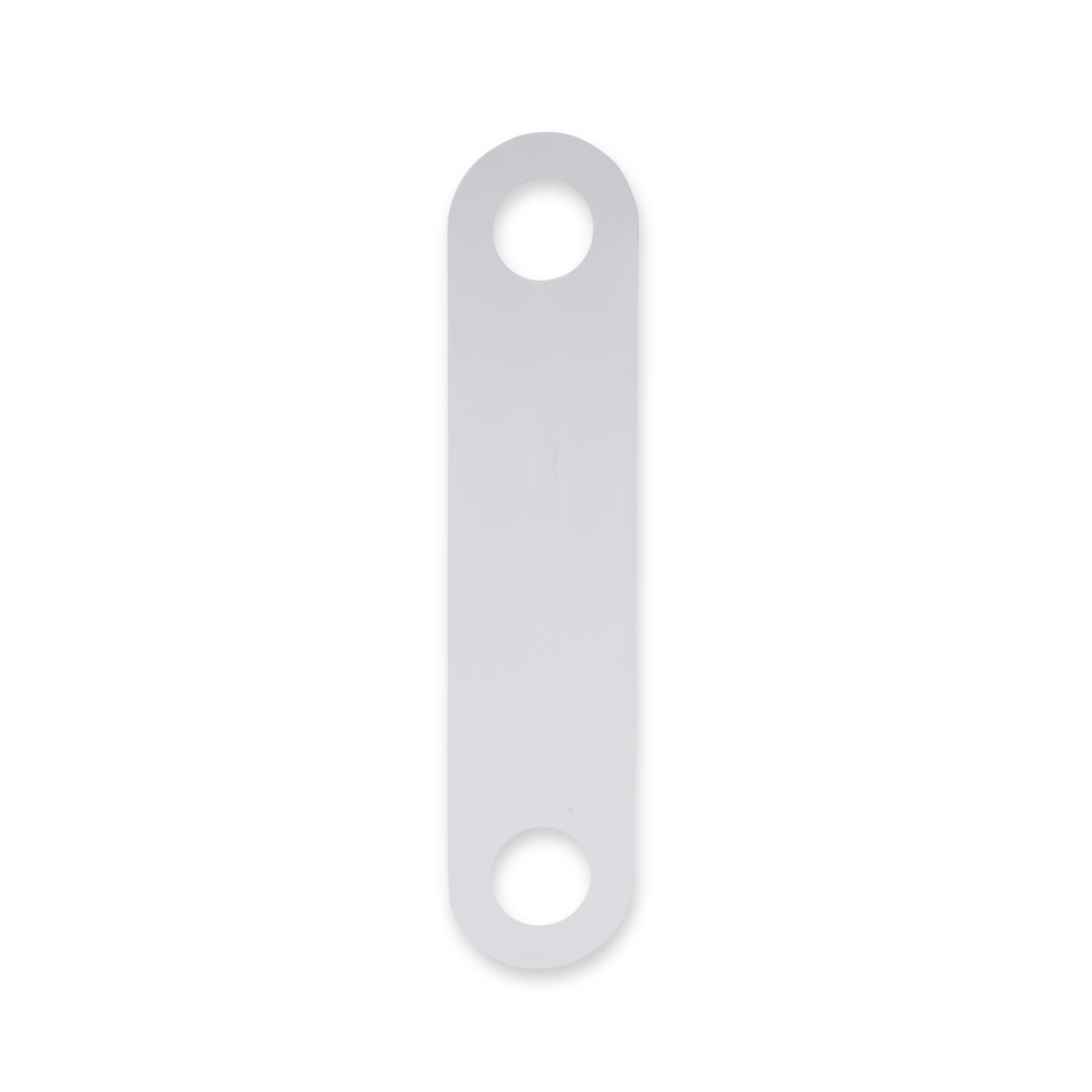 Suporte para celular personalizado com a logo da empresa, na cor branco