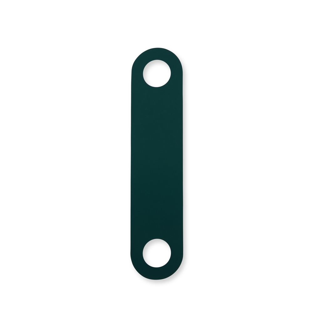 Suporte para celular personalizado com a logo da empresa, na cor verde escuro