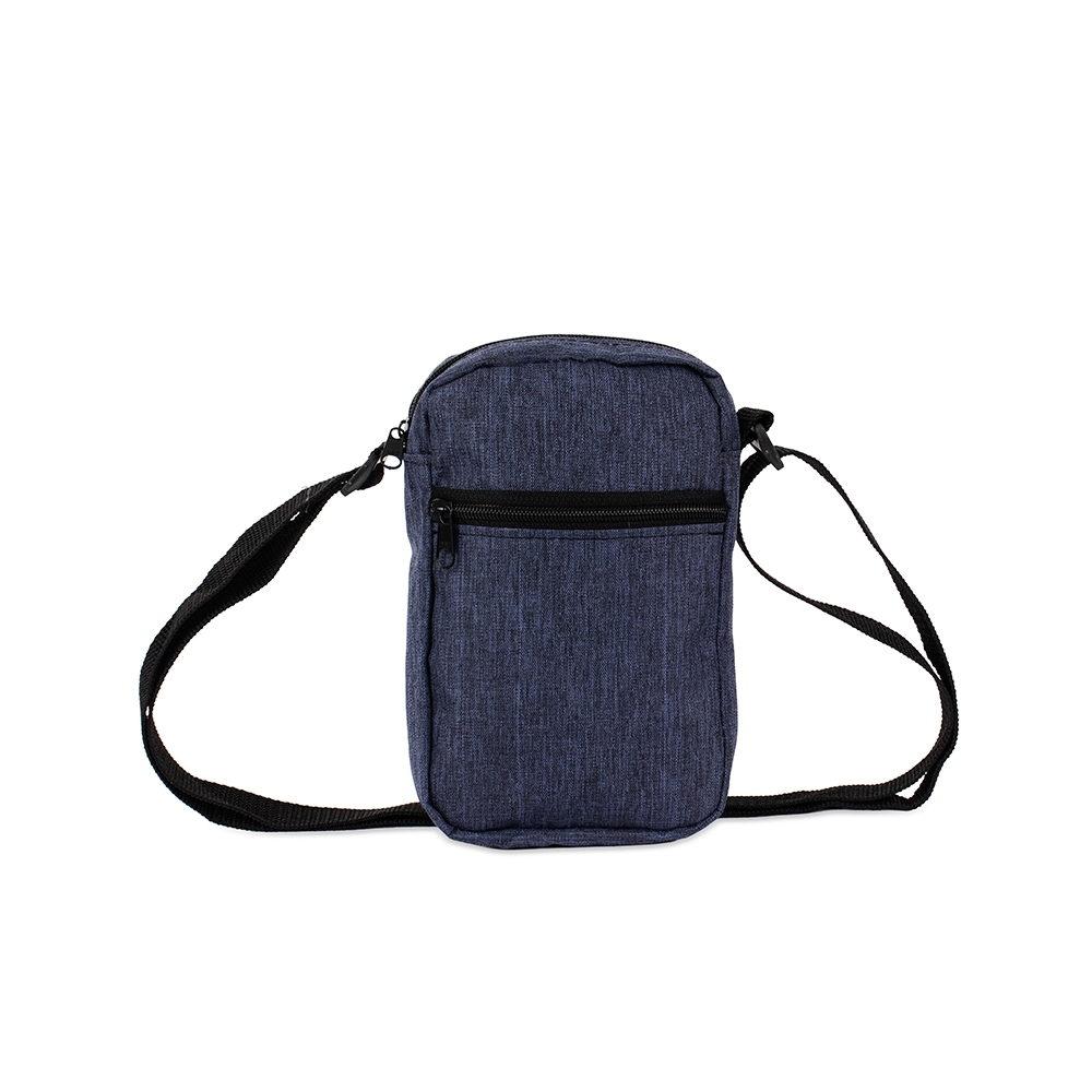 Bolsa de ombro poliéster PVC mescla impermeável com bolso frontal personalizada com a logo da empresa