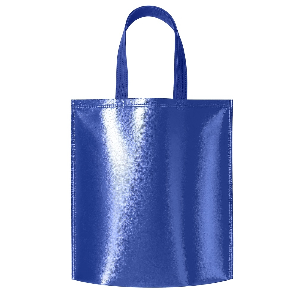 Sacola TNT metalizado 120 g/m² personalizada com a logo da empresa