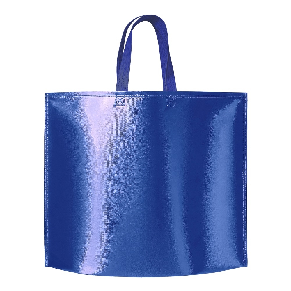 Sacola TNT metalizado 120 g/m² personalizada com a logo da empresa