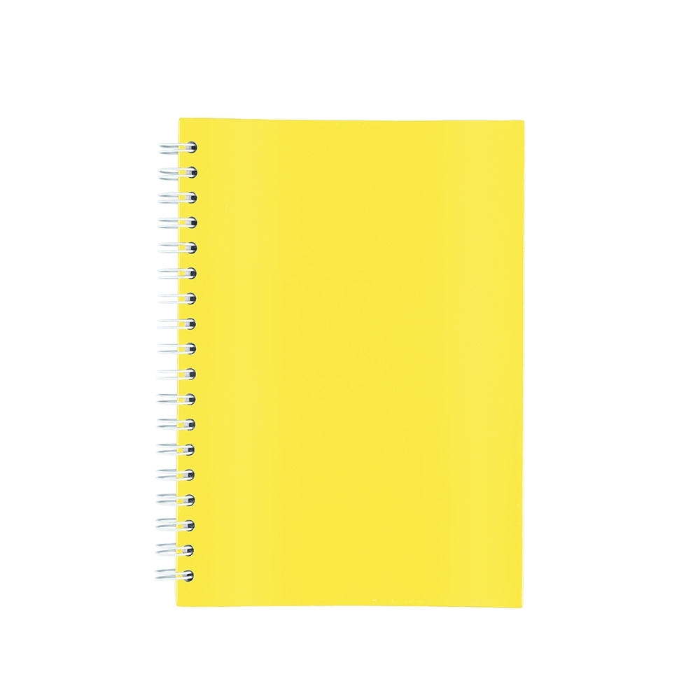 Caderno laminado com pauta e capa dura personalizado com a logo da empresa