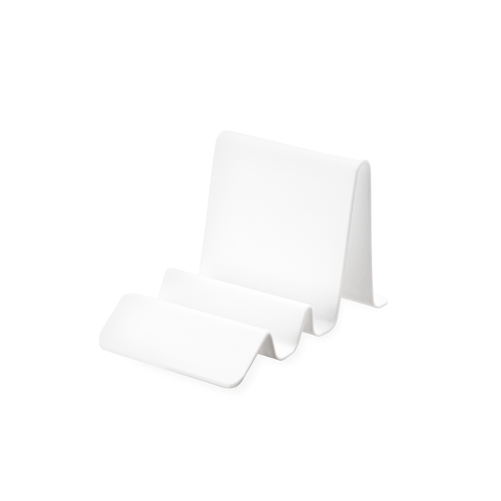 Suporte de plástico para celular com dois níveis de apoio personalizado com a logo da empresa
