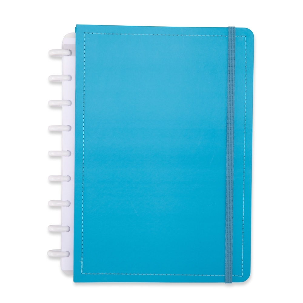 Caderno de disco com capa dura e 79 folhas personalizado com a logo da empresa