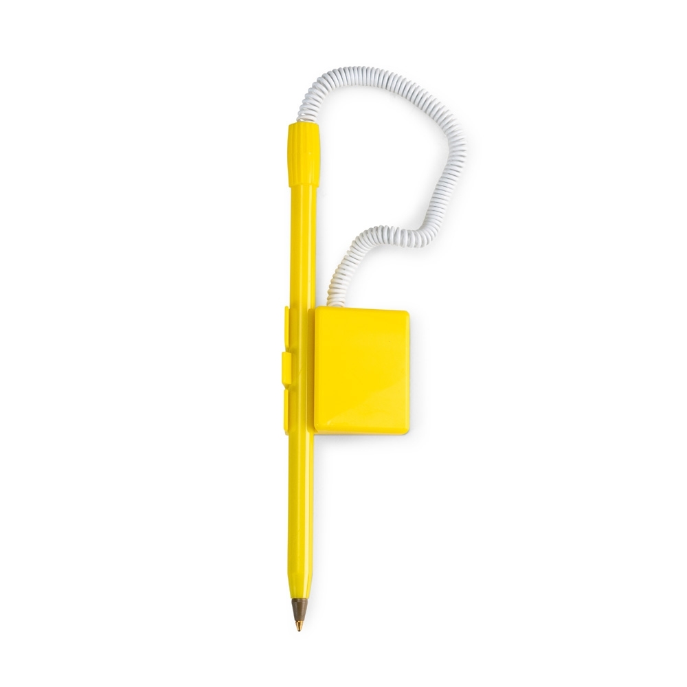 Caneta balcão plástica personalizada com a logo da empresa