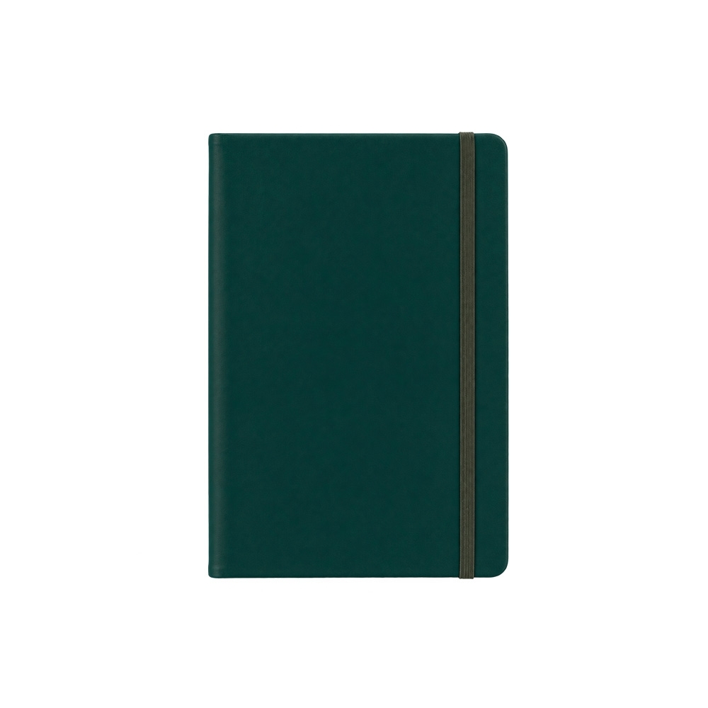 Agenda diária 2027 com capa dura e 180 folhas personalizada com a logo da empresa, na cor verde