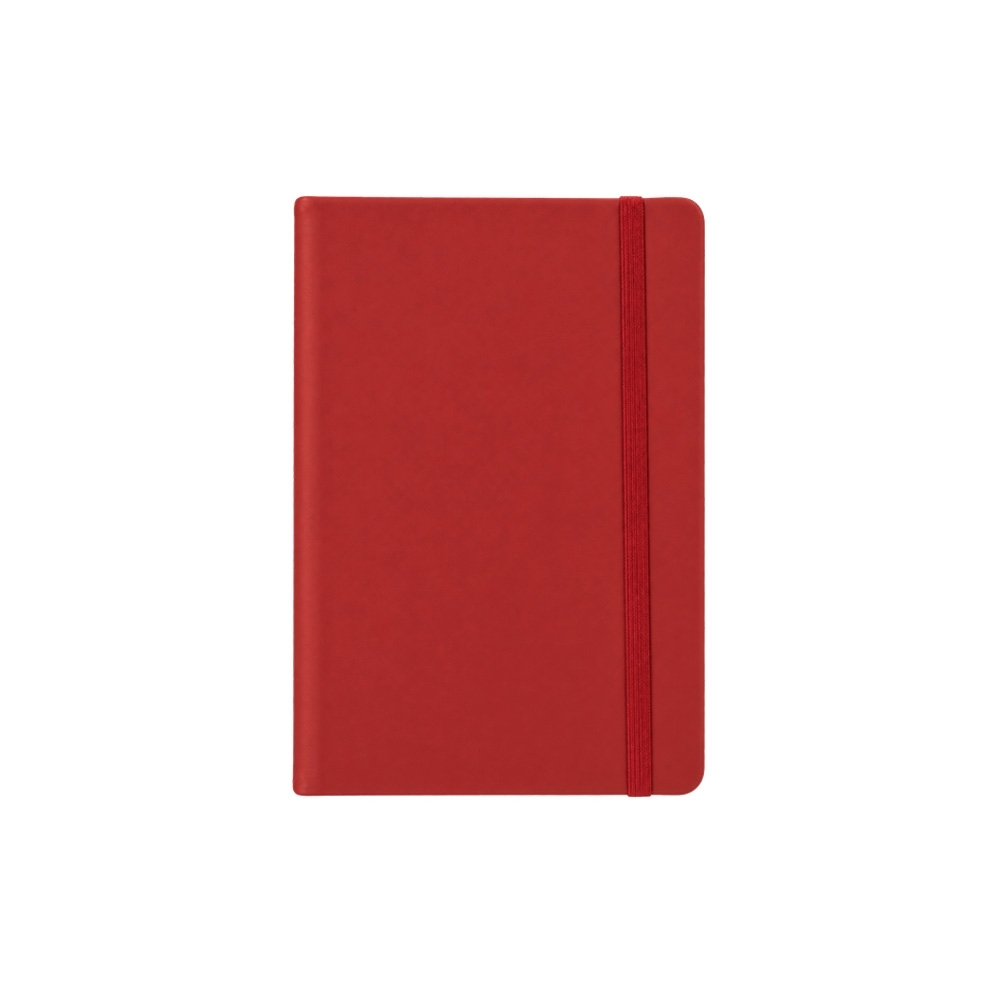 Agenda diária 2027 com capa dura e 180 folhas personalizada com a logo da empresa, na cor vermelho