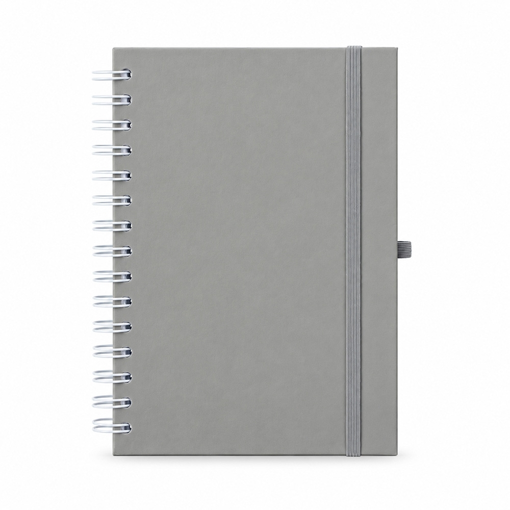 Caderno couchê sem pauta com capa dura e 100 folhas