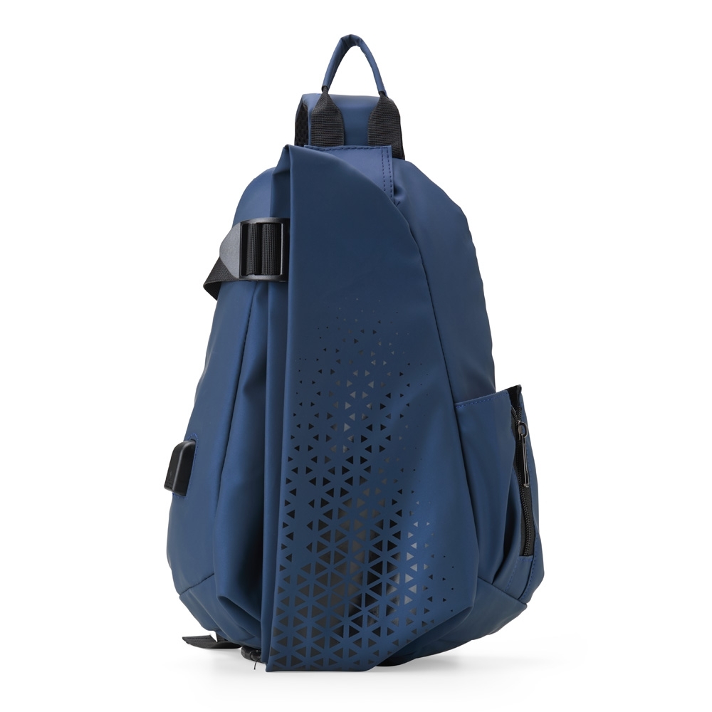 Mochila de ombro USB 10 litros com 3 compartimentos personalizada com a logo da empresa