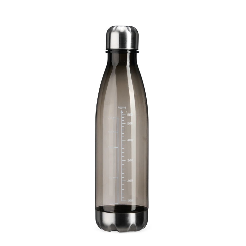 Garrafa plástica 750 ml translúcida personalizada com a logo da empresa