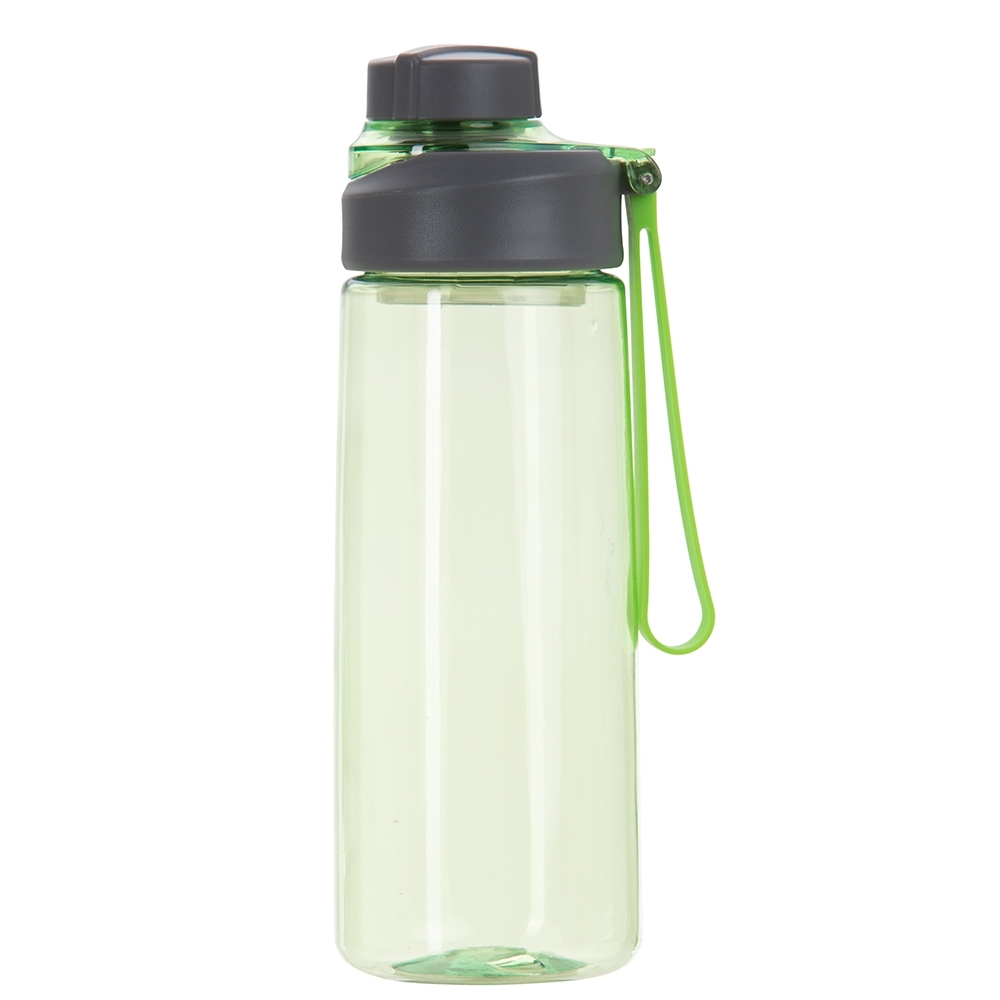 Squeeze plástica 700 ml com alça personalizado com a logo da empresa, na cor verde