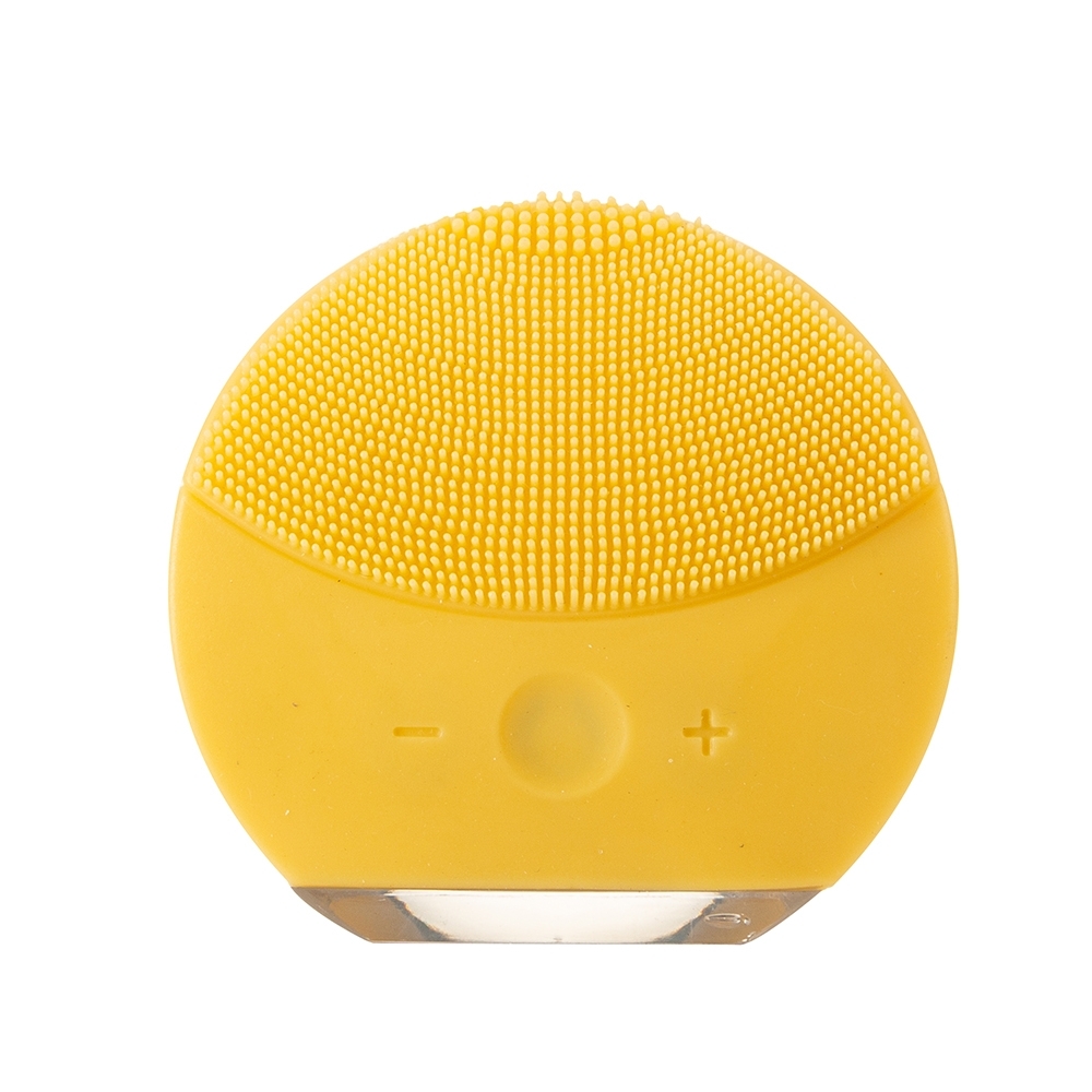 Massageador e limpador facial de silicone personalizado com a logo da empresa
