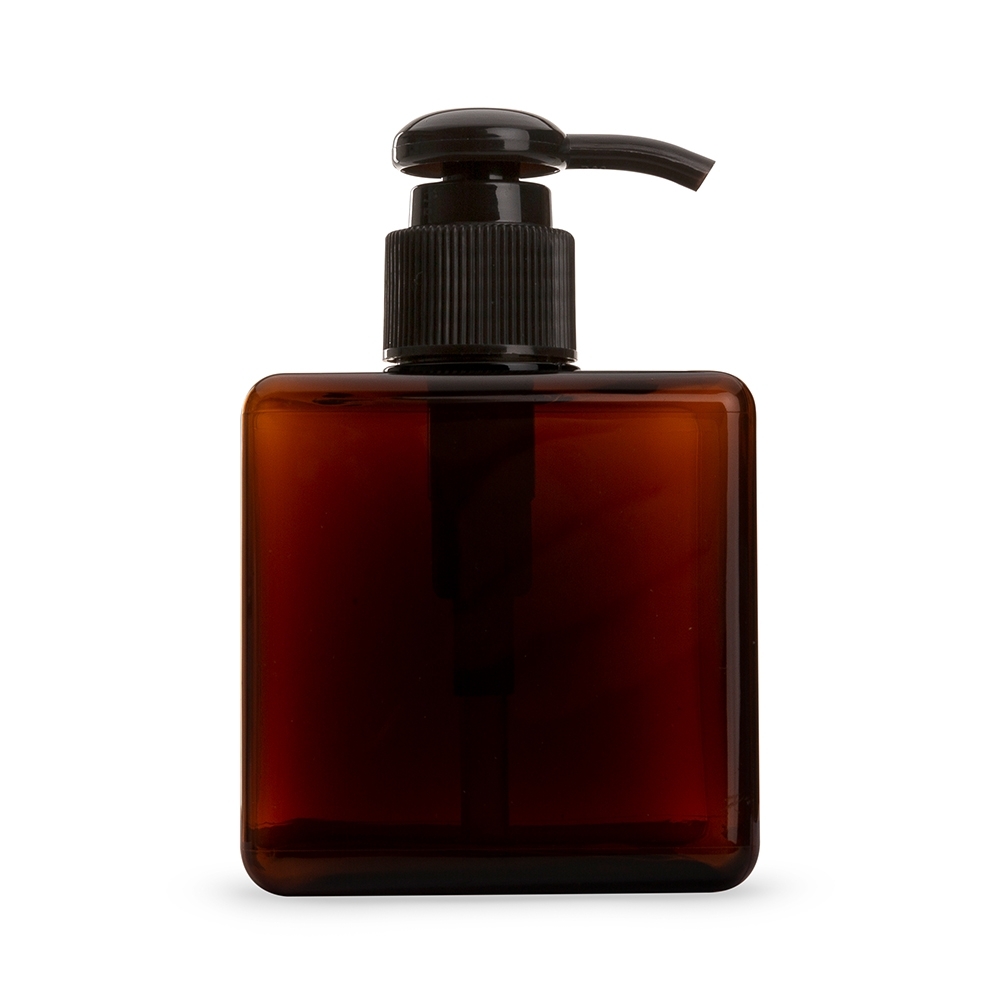 Frasco quadrado 280 ml de plástico fosco, foto 2