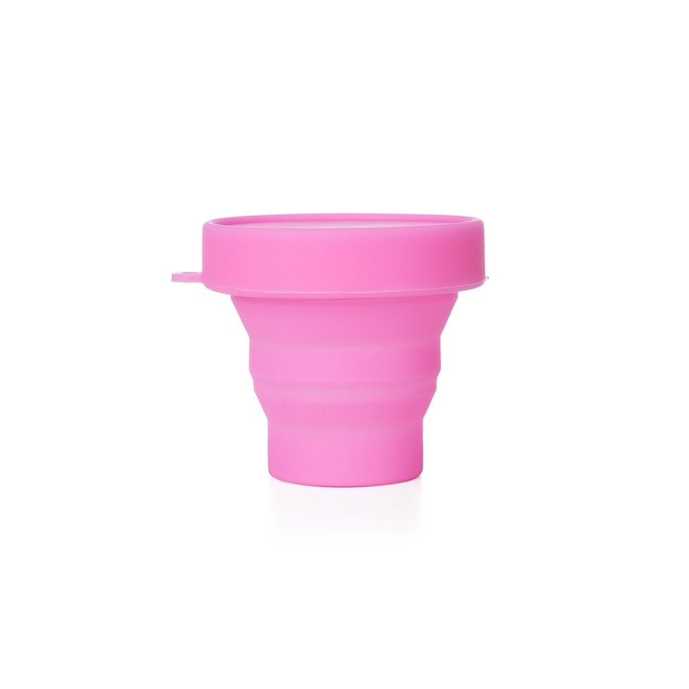 Copo retrátil 150 ml sem BPA personalizado com a logo da empresa