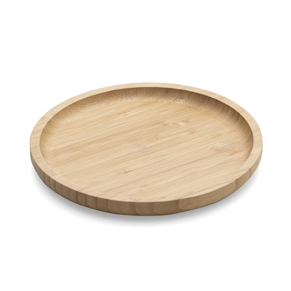 Petisqueira de bambu personalizada com a logo da empresa