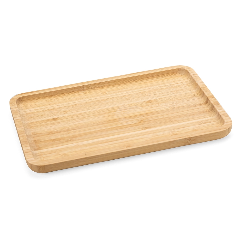 Petisqueira de bambu 30*20cm personalizada com a logo da empresa
