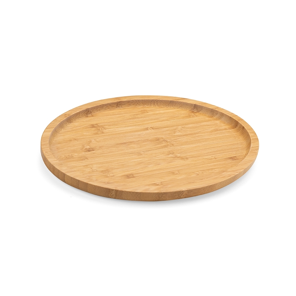 Petisqueira oval de bambu 28,5*20,5cm personalizada com a logo da empresa
