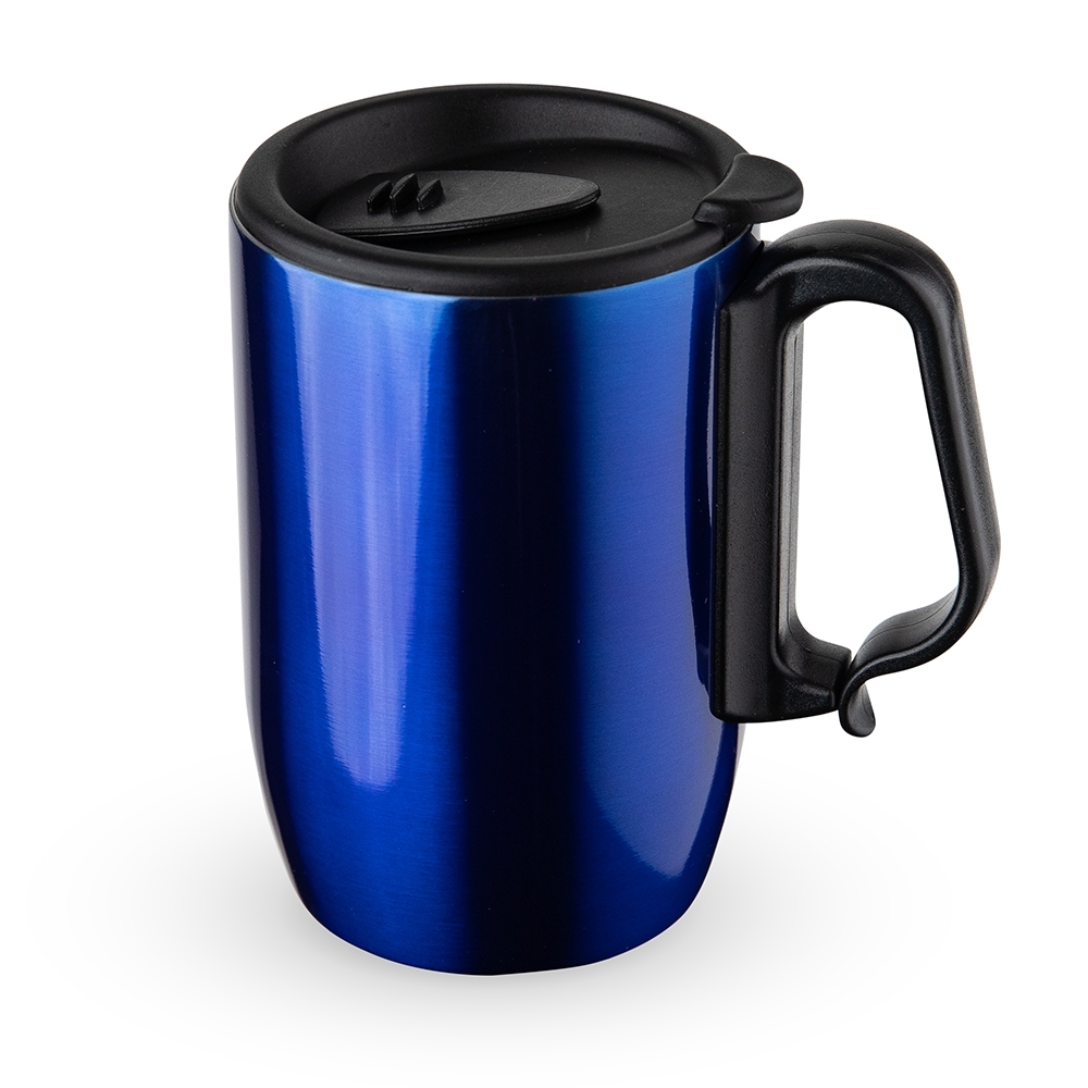 Caneca inox parede dupla 350 ml personalizada com a logo da empresa