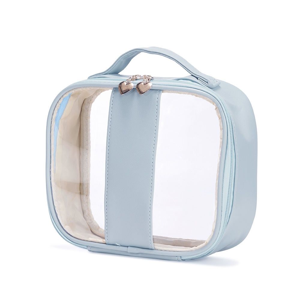 Necessaire impermeável em PVC e PU tam.m personalizada com a logo da empresa