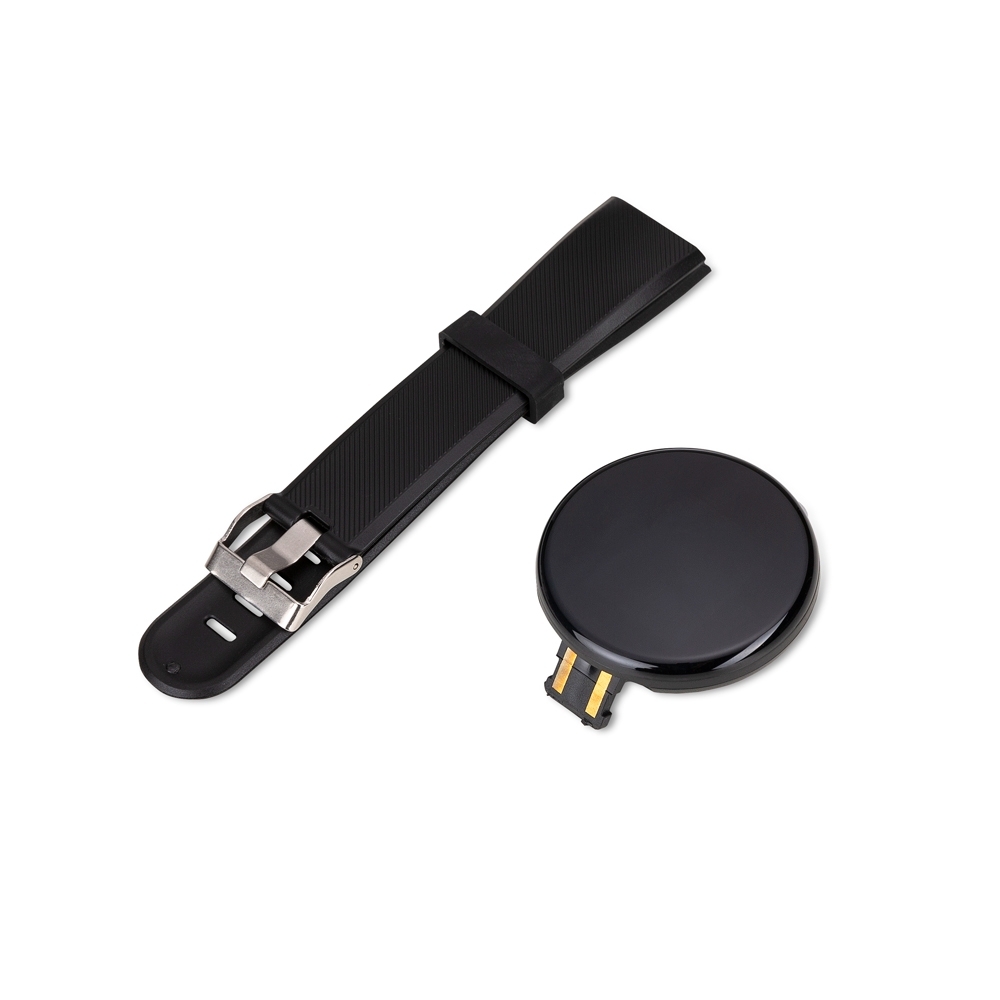 Smartwatch d18 na cor Preto, personalizado com a logo da empresa