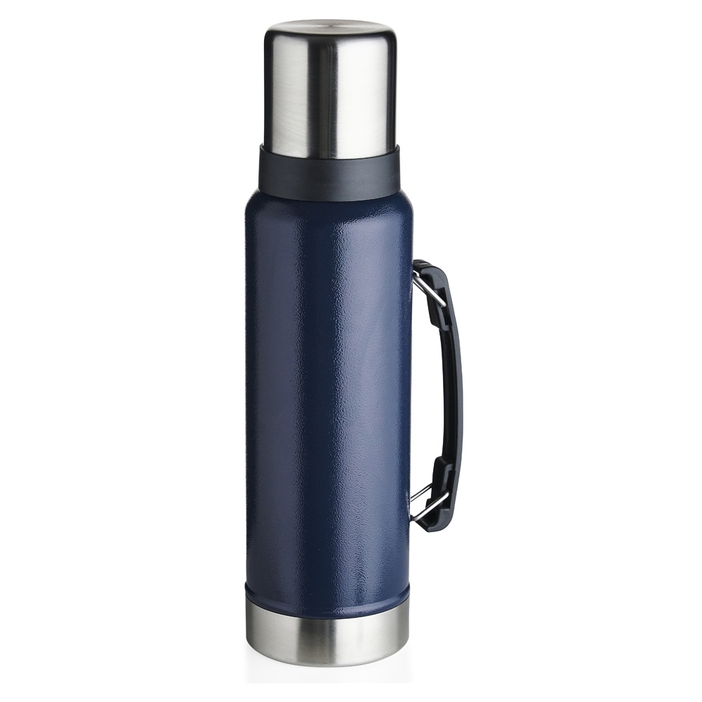 Garrafa térmica 1,4 litro de inox com alça personalizada com a logo da empresa