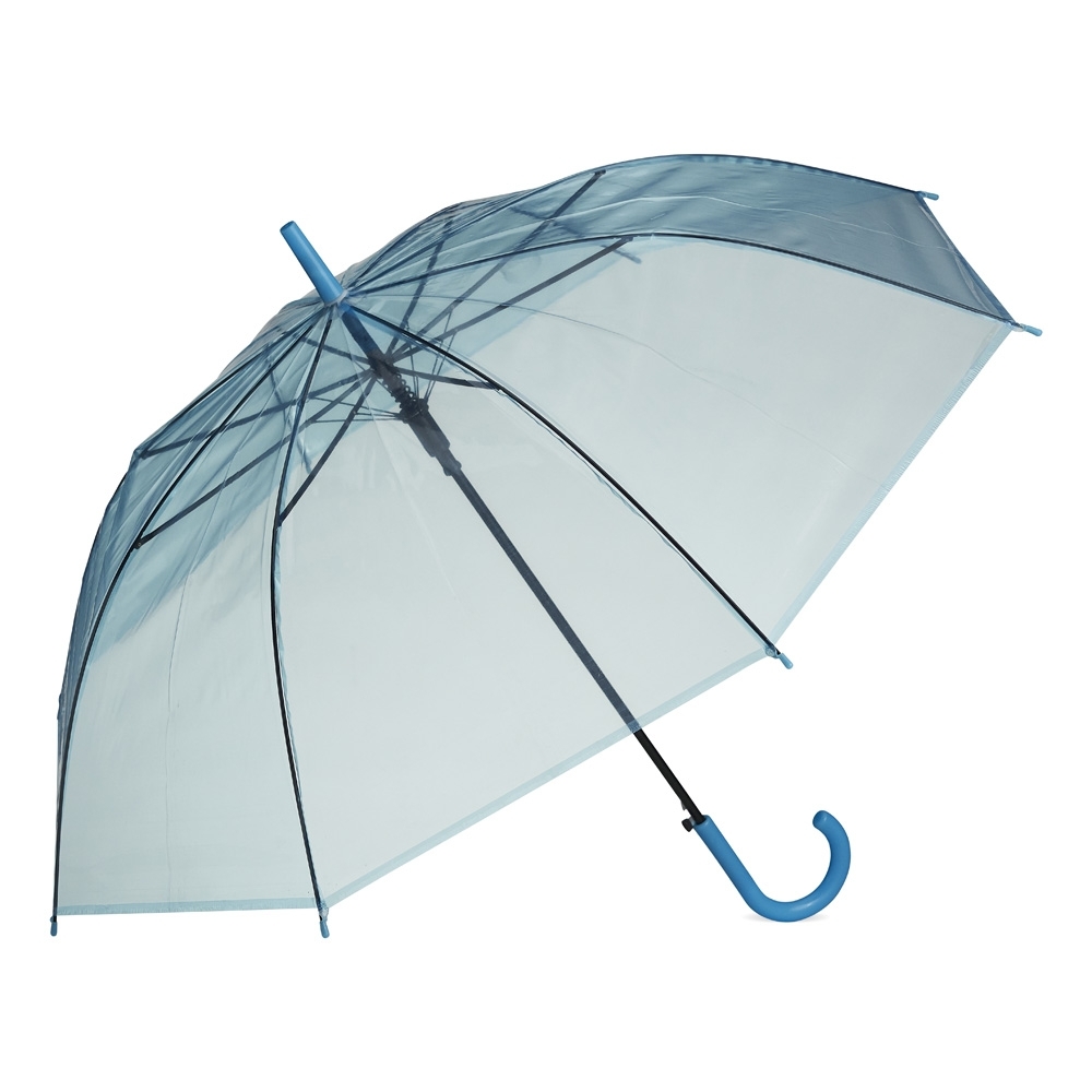 Guarda-chuva transparente automático com 8 varetas personalizado com a logo da empresa