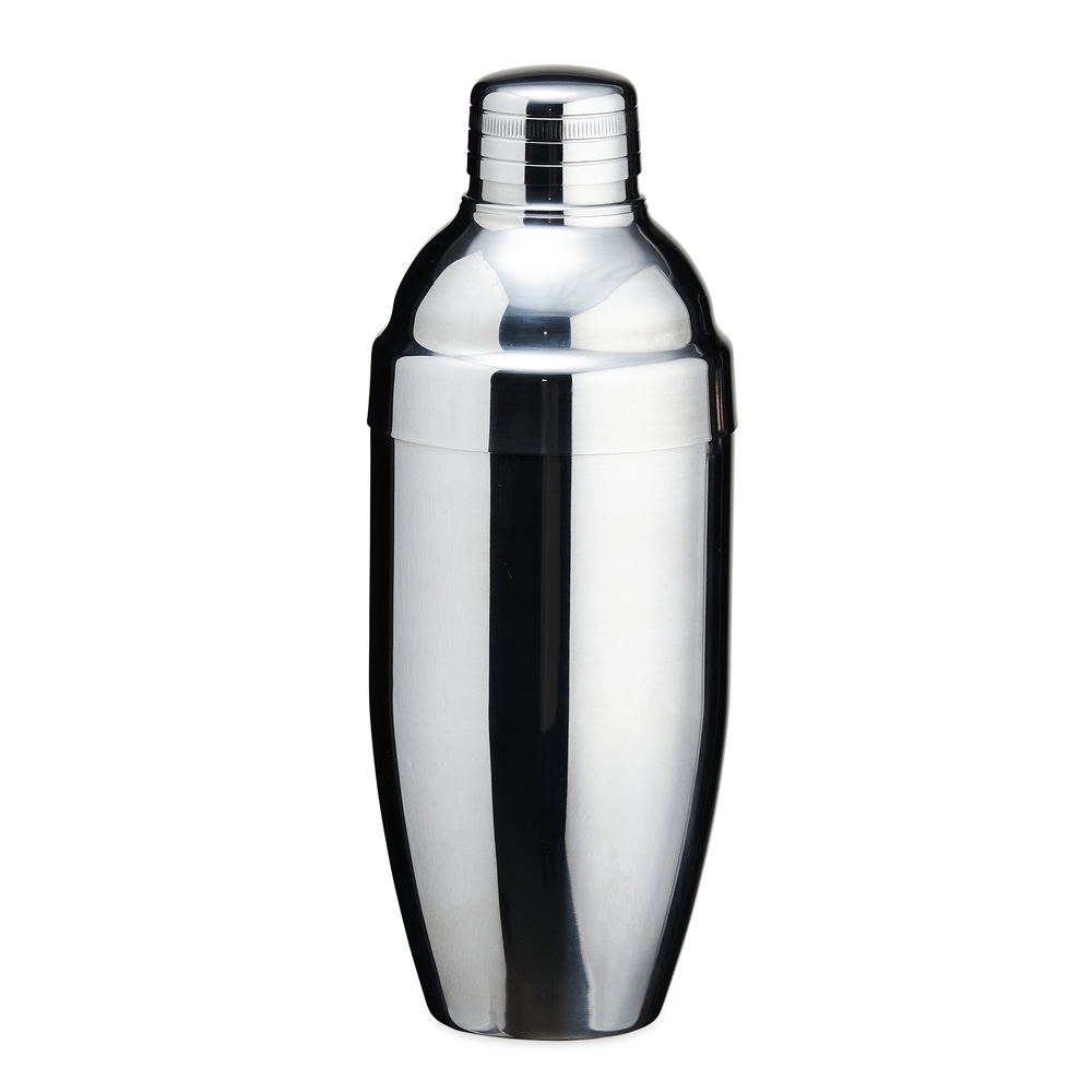 Coqueteleira inox 750 ml na cor Inox, personalizada com a logo da empresa