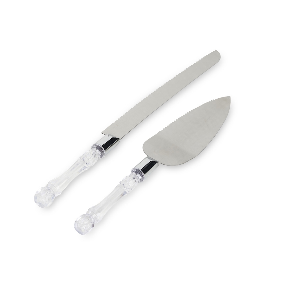 Kit utensílios de cozinha 2 peças na cor Branco / Prata, personalizado com a logo da empresa