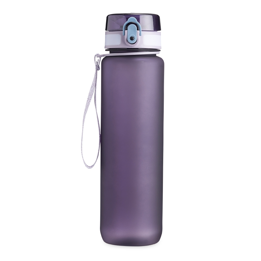 Squeeze plástico 1 litro personalizado com a logo da empresa, na cor roxo