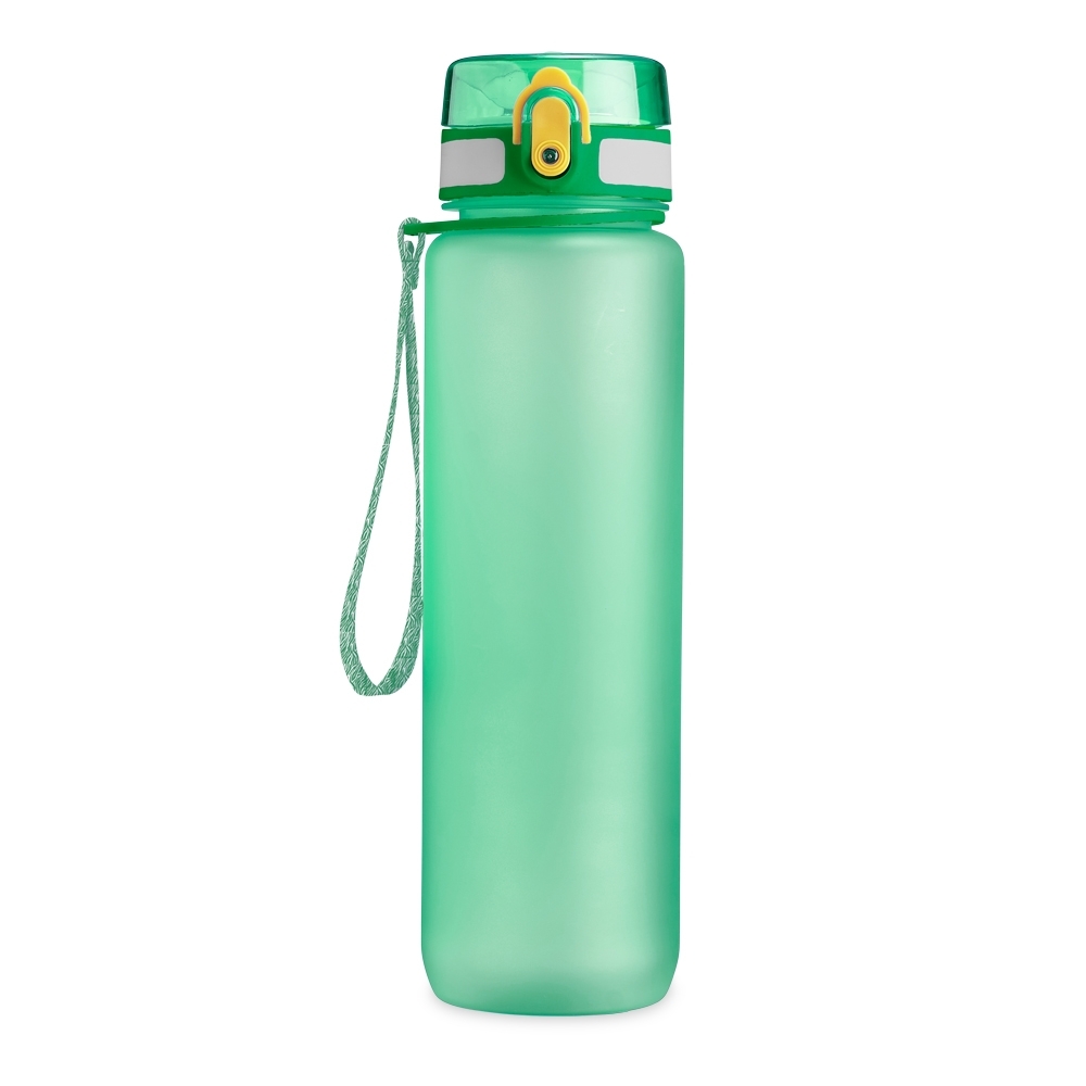 Squeeze plástico 1 litro personalizado com a logo da empresa, na cor verde