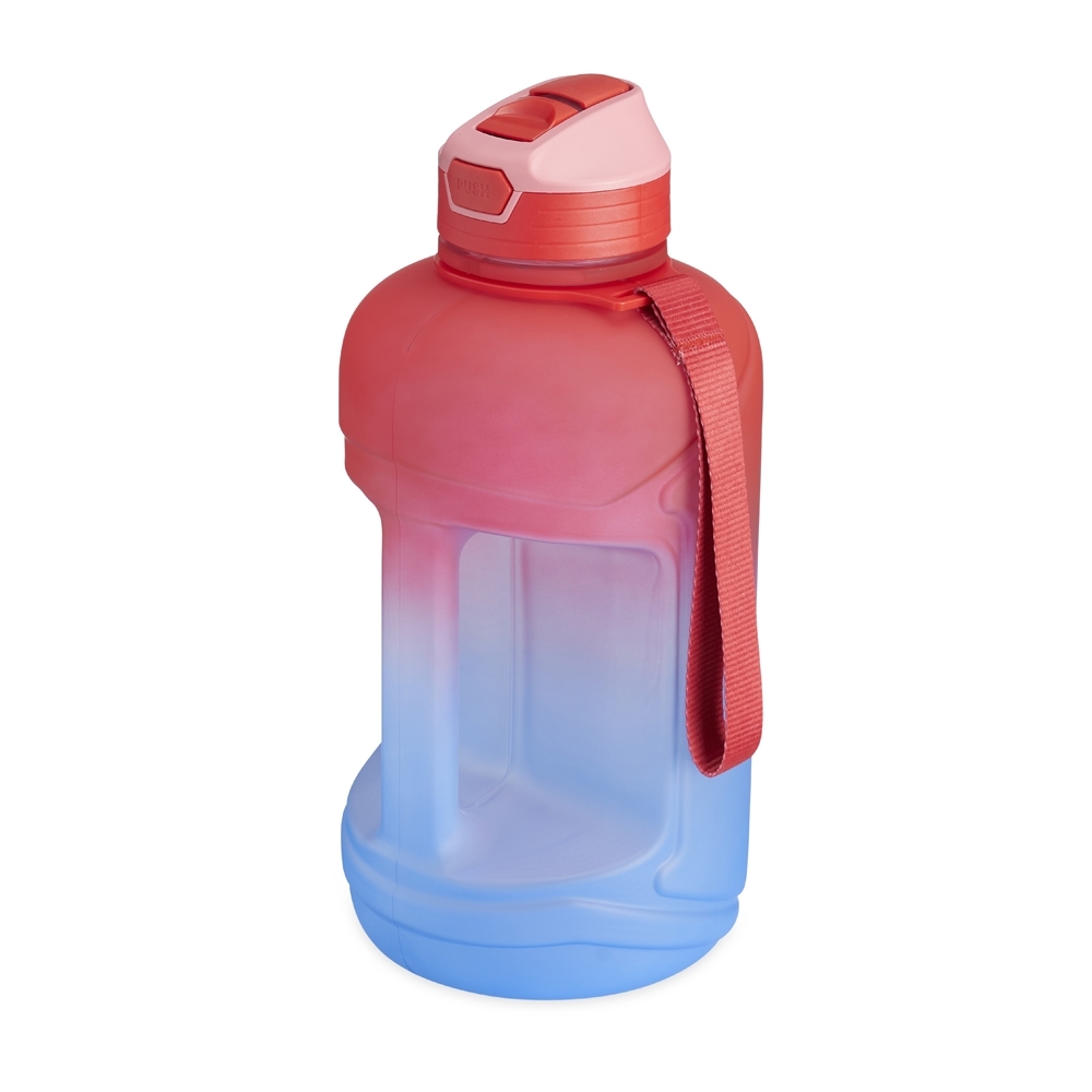 Squeeze plástico 2,2 litros personalizado com a logo da empresa, na cor vermelho