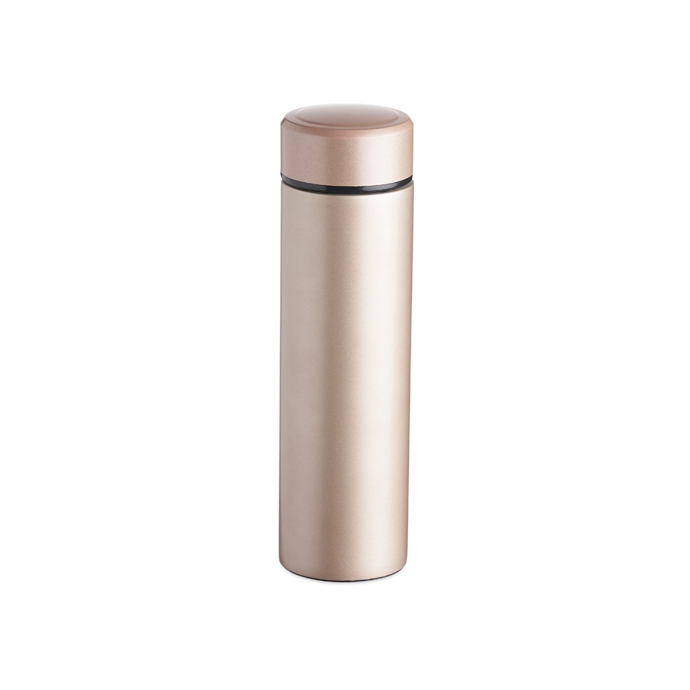 Garrafa térmica 500 ml de inox fosca com infusor personalizada com a logo da empresa