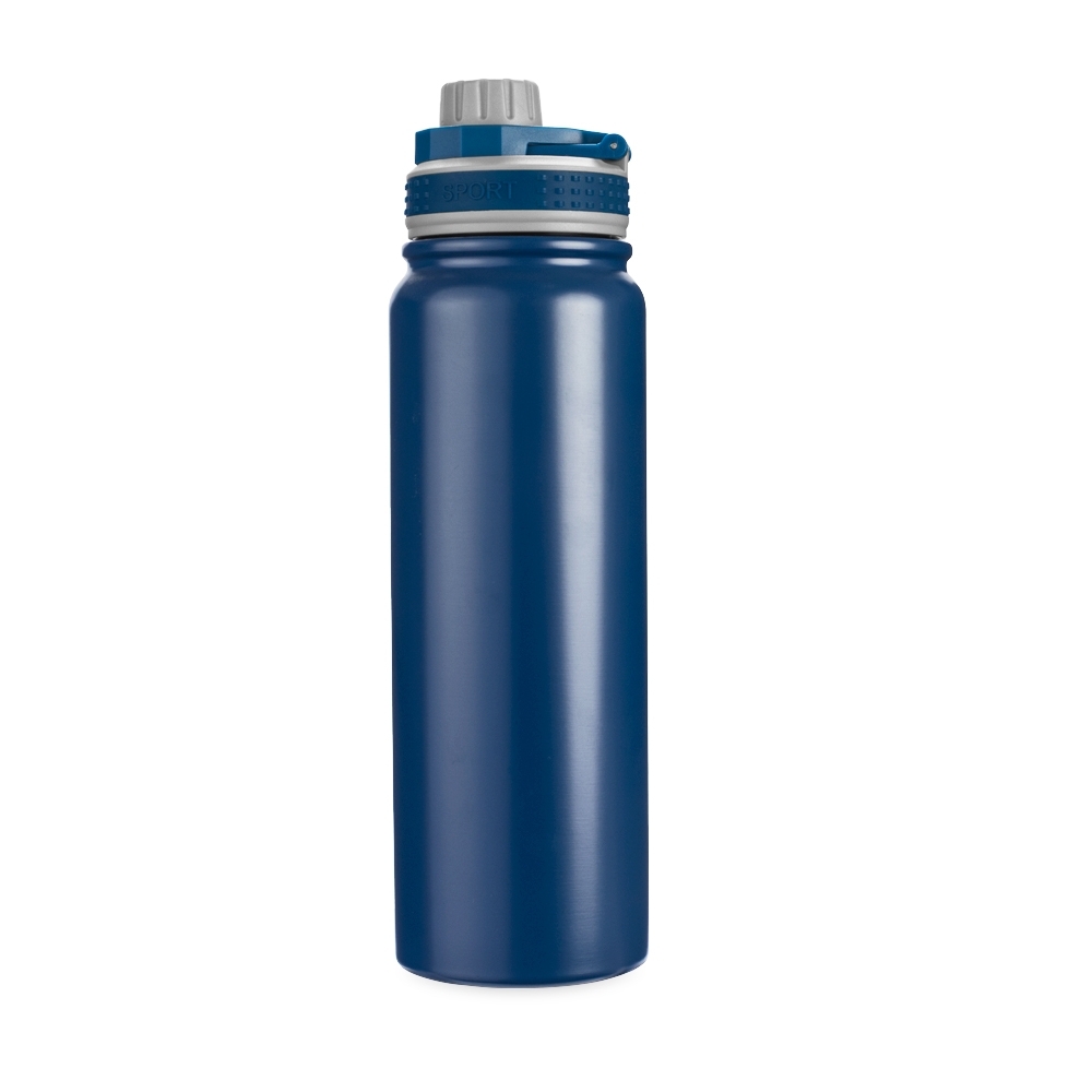 Garrafa térmica 850 ml de inox com infusor e alça modelo 2 personalizada com a logo da empresa