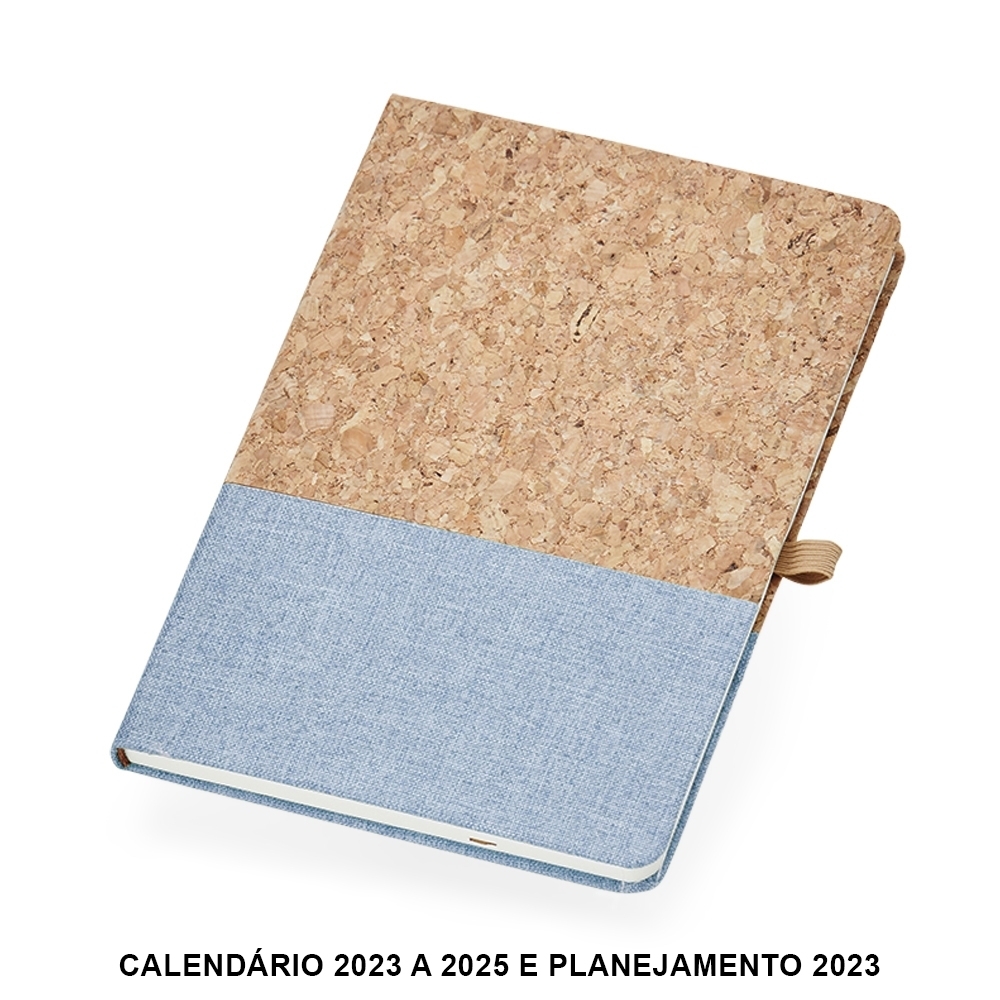 Caderneta cortiça personalizada com a logo da empresa