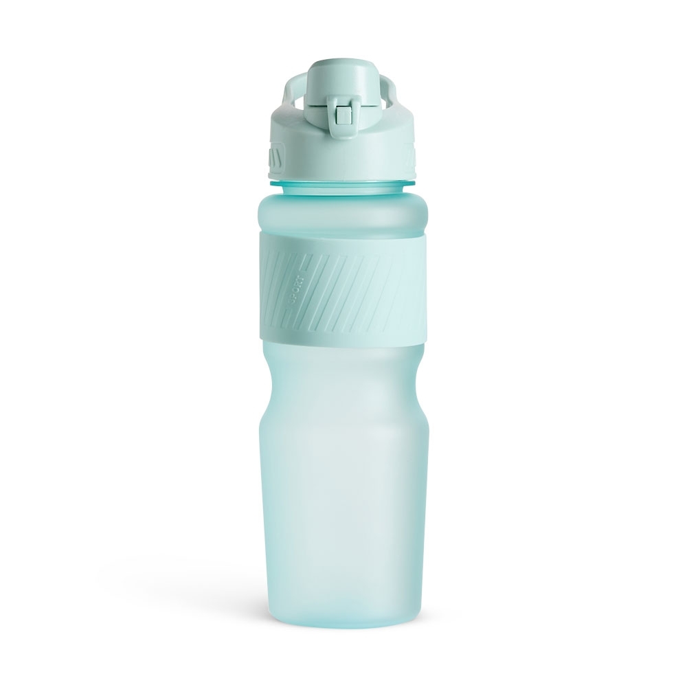 Garrafa plástico 750 ml emborrachada com alça