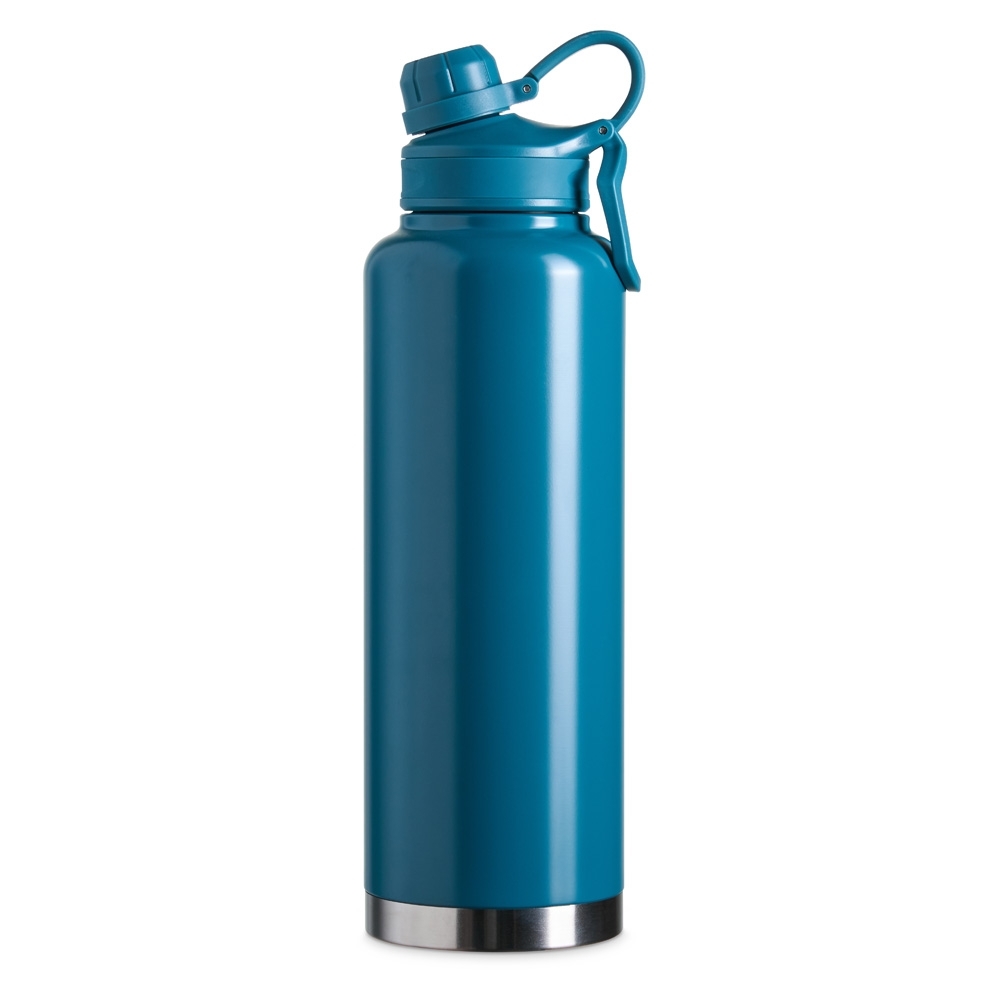 Garrafa térmica 1,5 litro de inox com alça personalizada com a logo da empresa