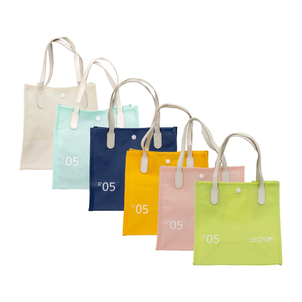 Bolsa PVC impermeável 7 litros na cor Amarelo, personalizada com a logo da empresa