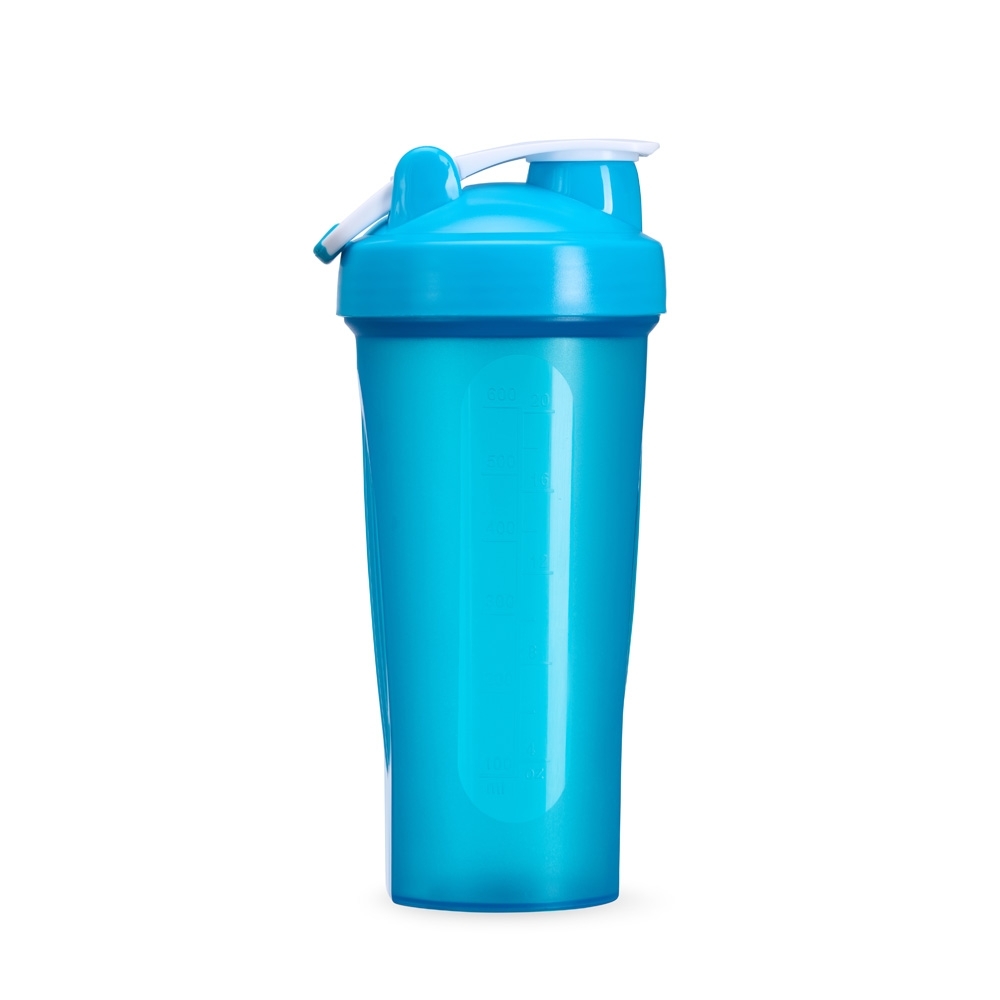 Coqueteleira plástica 700 ml com alça sem BPA personalizada com a logo da empresa