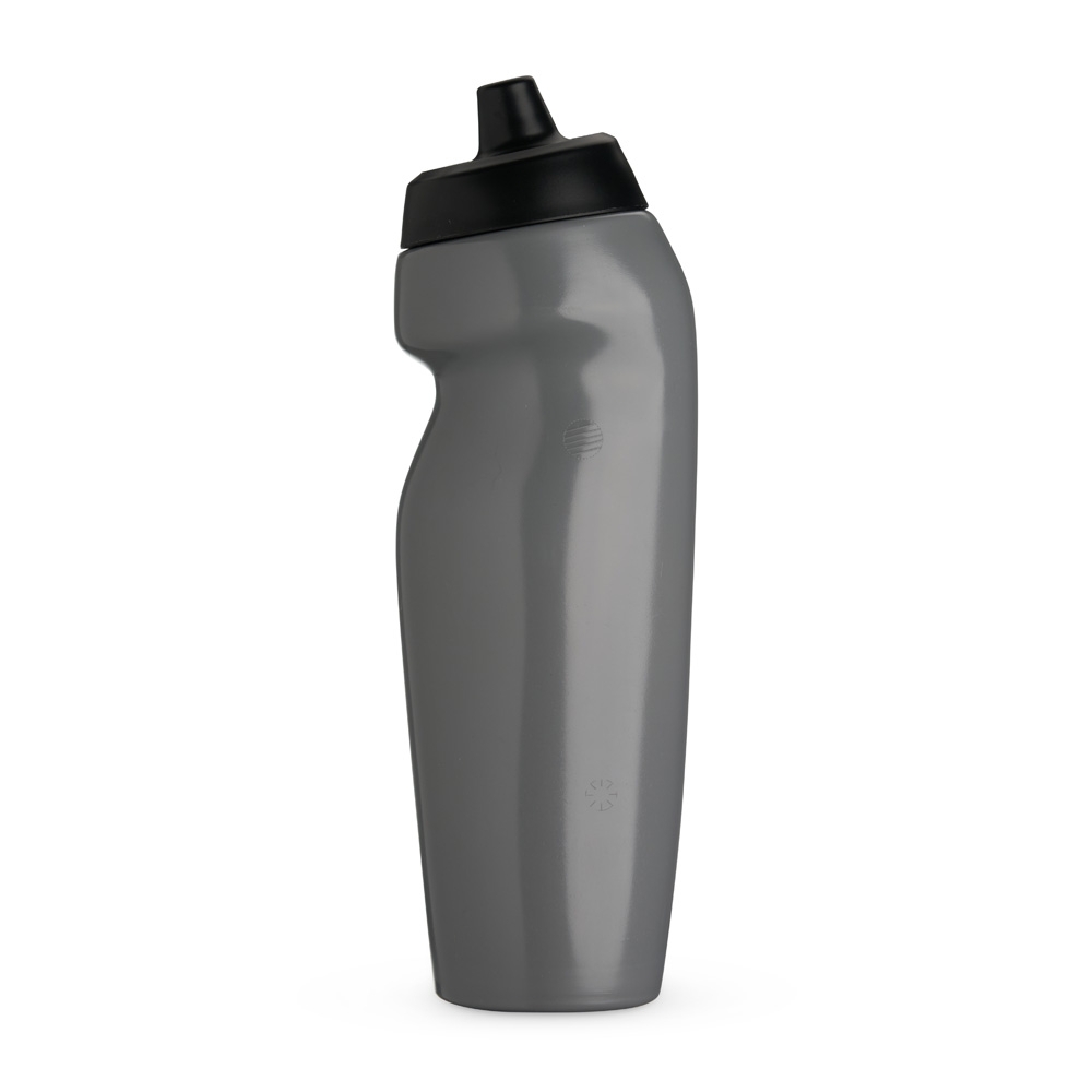 Squeeze plástico 640 ml sem BPA na cor Cinza / Preto, personalizado com a logo da empresa