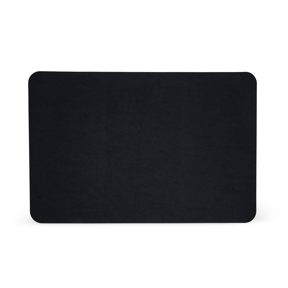 Tapete médio de secagem rápida na cor Preto, personalizado com a logo da empresa