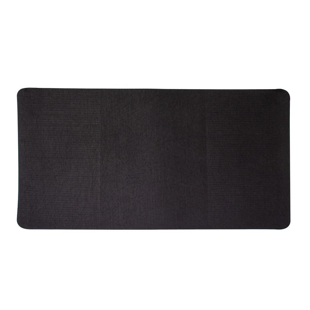 Tapete grande de secagem rápida na cor Preto, personalizado com a logo da empresa