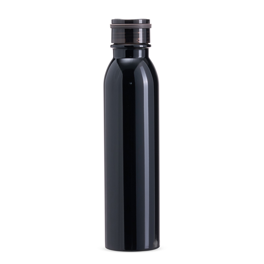 Garrafa térmica inox 800 ml na cor Preto, personalizada com a logo da empresa