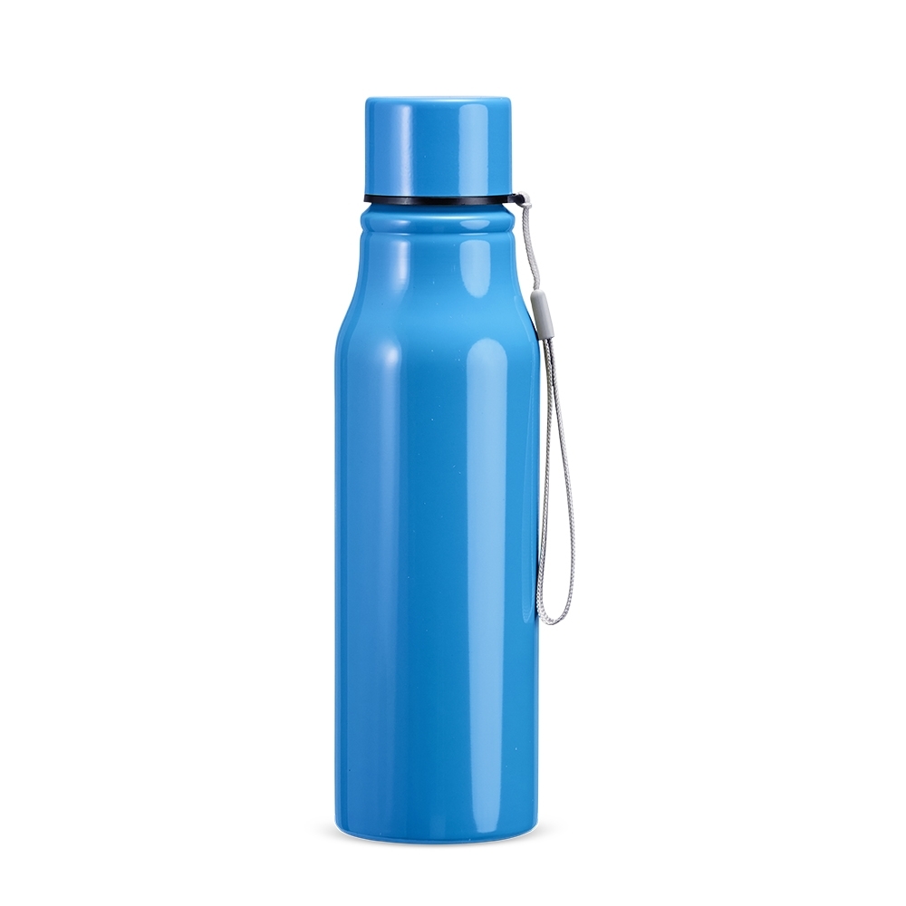 Garrafa inox 750 ml com tampa rosqueável e alça modelo 2