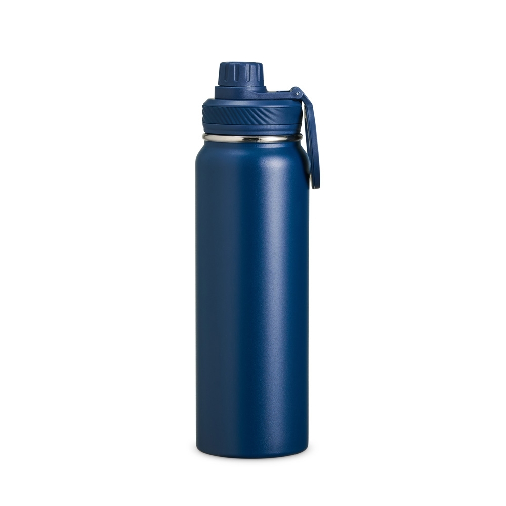 Garrafa térmica 850 ml de inox com alça personalizada com a logo da empresa