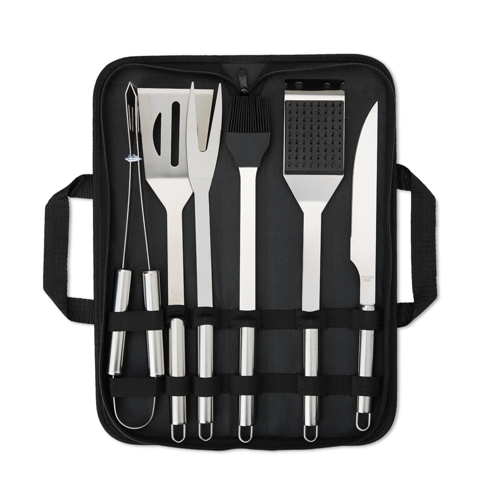 Kit churrasco 6 peças personalizado com a logo da empresa