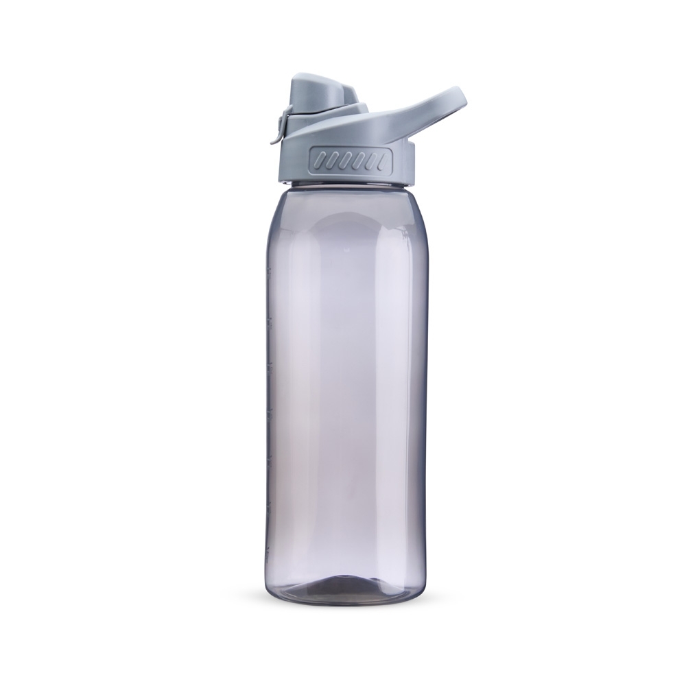 Squeeze plástico 850 ml na cor Cinza, personalizado com a logo da empresa