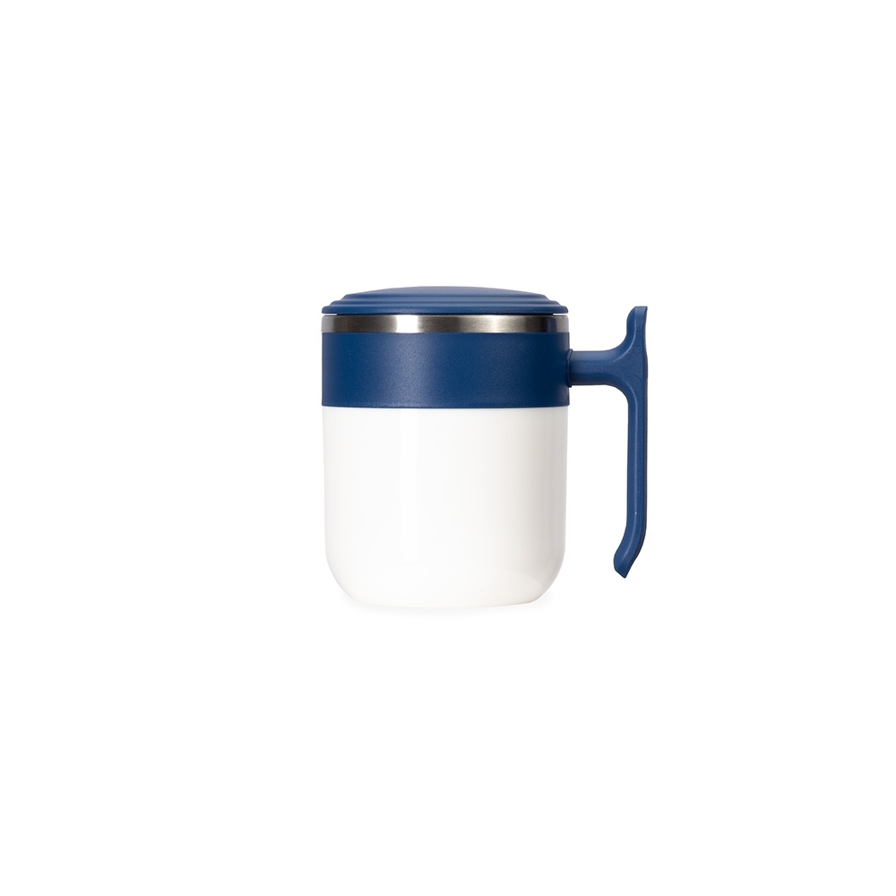 Caneca inox 350 ml com alça personalizada com a logo da empresa